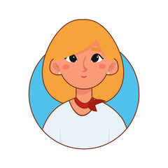 Isolated secretary woman professions jobs icon logo- Vector