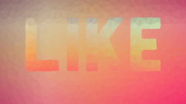 Like fade techno tessellation looping pulsing triangles