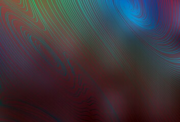 Dark Multicolor vector template with wry lines.