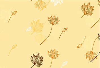 Light Yellow, Orange vector hand painted texture.