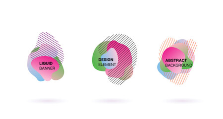 Dynamic Splashes. Business Fluid Banners.