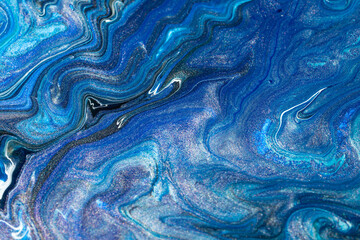 Abstract background, paint marble effect, ebru, marbling, flowing paint