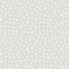 winter seamless pattern with snowflakes