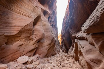 Beautiful landscape around Buckskin Gulch slot canyon