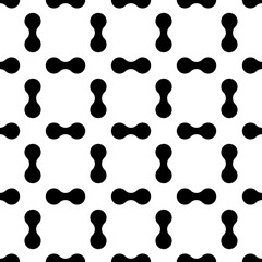 Simple shapes seamless pattern. Geometrical print. Modern ornament. Figures wallpaper. Geometric background. Vector illustration. Contemporary backdrop. Digital paper, textile print, abstract image.