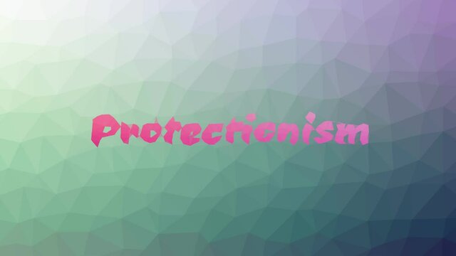 Protectionism Dissolving Modern Tessellated Looping Moving Polygons