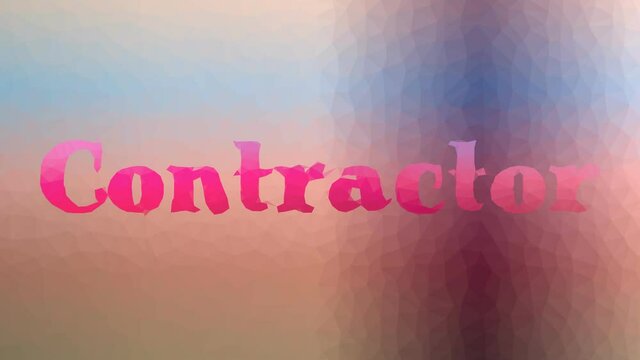 Contractor Dissolving Modern Tessellating Looping Animated Triangles
