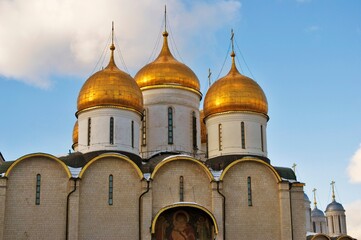 Fototapeta na wymiar Dormition church of Moscow Kremlin