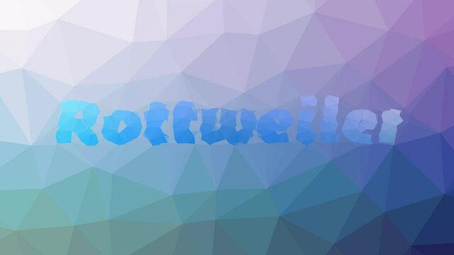Rottweiler fade modern tessellating looping animated triangles