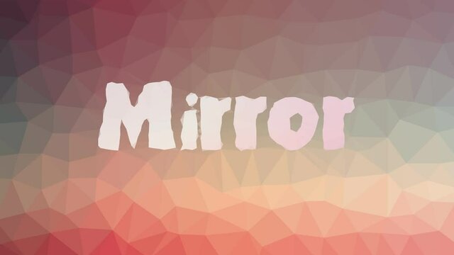 Mirror appearing technological tessellating looping moving polygons