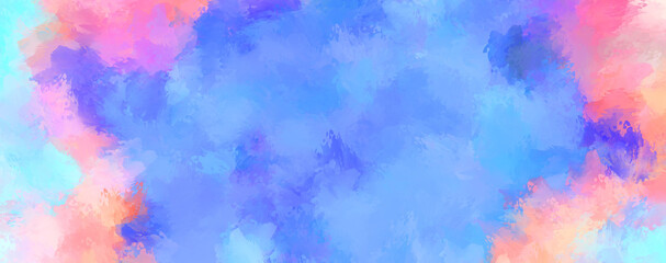 Fototapeta premium Artistic abstract background. Texture painted wallpaper. Creative illustration with strokes of paint. Brush pattern painting.