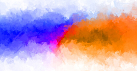 Fototapeta premium Brushed Painted Abstract Background. Brush stroked painting. Artistic vibrant and colorful wallpaper.