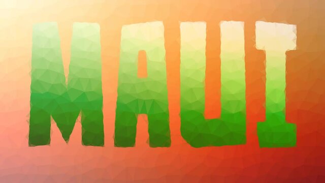 Maui fade weird tessellation looping pulsing triangles