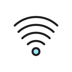 Isolated wifi computers tecnology online icon- Vector