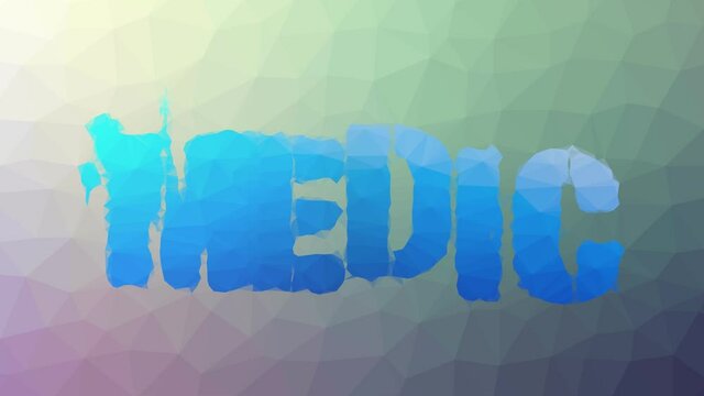 Medic fade modern tessellation looping animated polygons