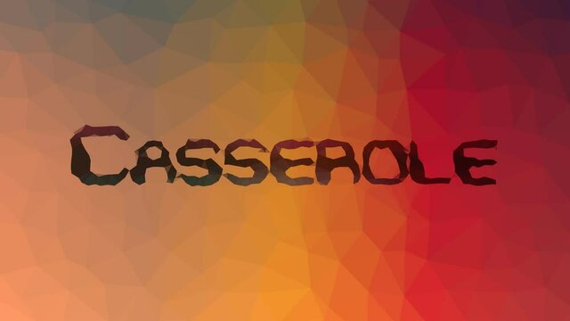 Casserole dissolving techno tessellation looping moving polygons