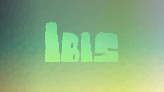 Ibis appearing interesting tessellating looping animated triangles
