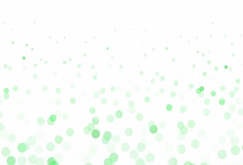 Light Green vector template with circles.