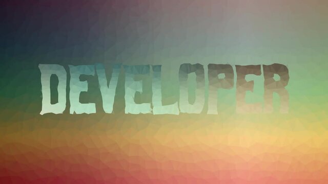 Developer Appearing Technological Tessellating Looping Animated Triangles