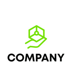 hand box logo design