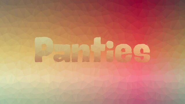 Panties fade modern tessellated looping animated triangles