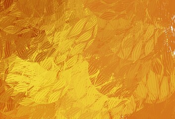 Fototapeta na wymiar Light Orange vector backdrop with memphis shapes.