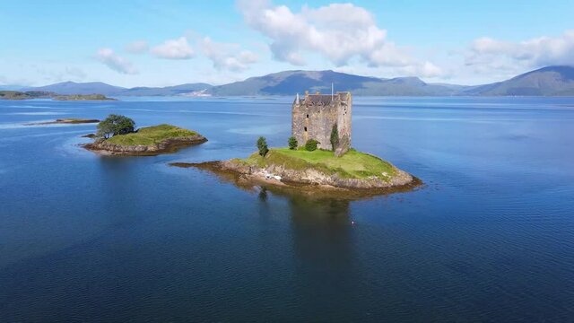 Castle Stalker in Scotland Highland Fort William
