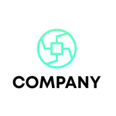 Fototapeta premium square data logo
