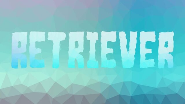 Retriever fade interesting tessellating looping moving triangles