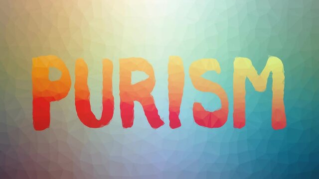 Purism Appearing Weird Tessellating Looping Moving Polygons