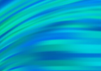 Light BLUE vector background with curved circles.