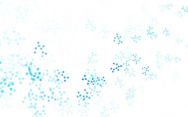 Light BLUE vector backdrop with artificial intelligence data.