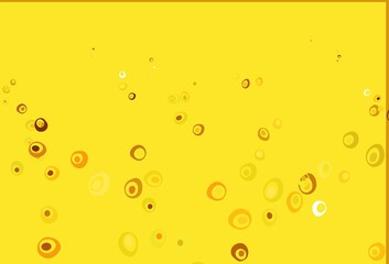 Light Orange vector template with circles.