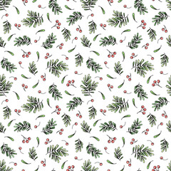 seamless floral pattern on a white background