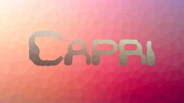 Capri appearing interesting tessellating looping pulsing triangles