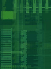 Geometric multicolored intersecting lines. Graphic illustration of digital technology. Abstract background.