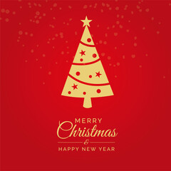 Fototapeta na wymiar Christmas and New Year Greeting Design 