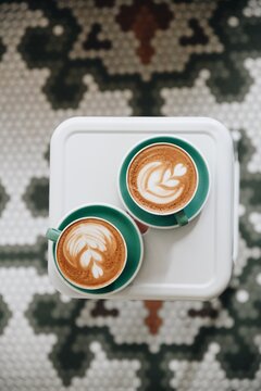 Coffee shop latte