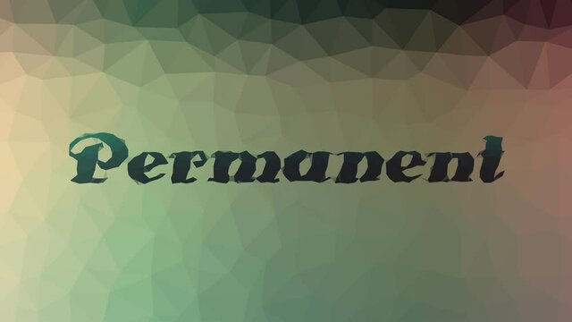 Permanent Fade Techno Tessellated Looping Animated Polygons