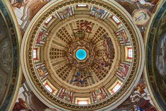 Italy. San Remo. Dome of the Sanctuary of Madonna della Costa