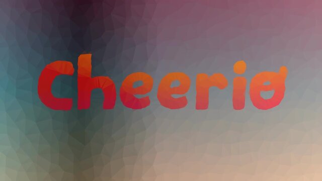 Cheerio Dissolving Technological Tessellating Looping Moving Polygons