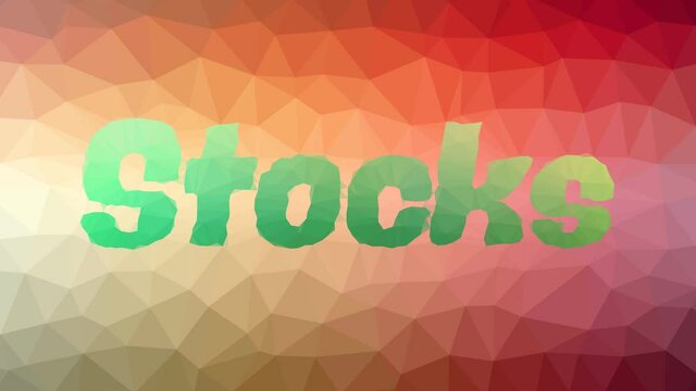 Stocks dissolving modern tessellating looping pulsing polygons