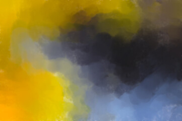 Watercolor brushstrokes. Modern art. Abstract texture. 2d illustration. Expressive handmade watercolors on surface. Colorful backdrop. Multi color backdrop. Contemporary wall art.