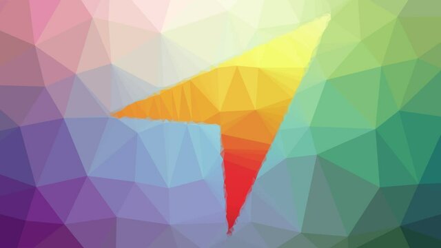 location gps geo track fade weird tessellating looping moving triangles