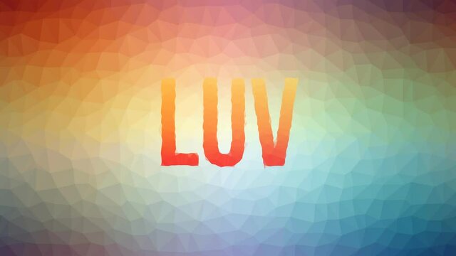 Luv Appearing Technological Tessellating Looping Moving Triangles