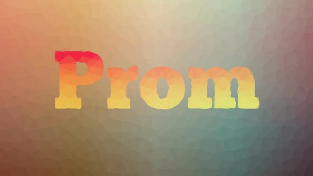 Prom Appearing Techno Tessellated Looping Animated Polygons