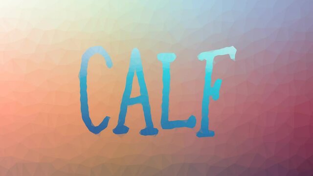 Calf fade techno tessellated looping moving polygons