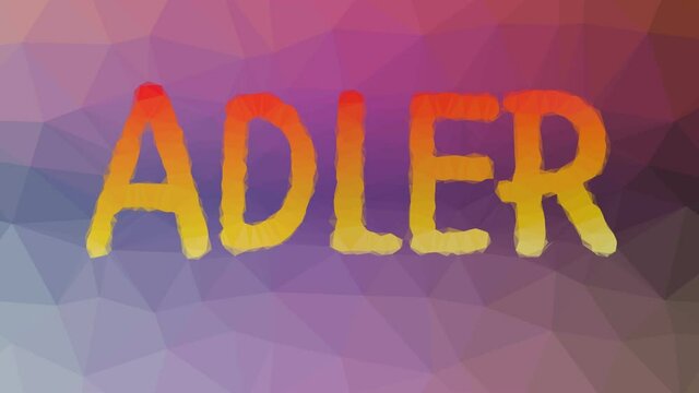 Adler fade technological tessellating looping moving polygons