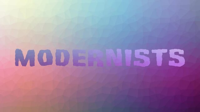 Modernists Appearing Technological Tessellating Looping Moving Polygons