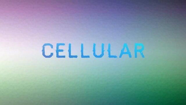 Cellular Appearing Weird Tessellated Looping Animated Triangles
